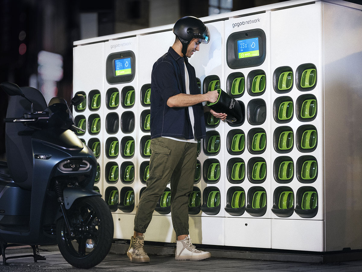 Trạm đổi pin của Gogoro.