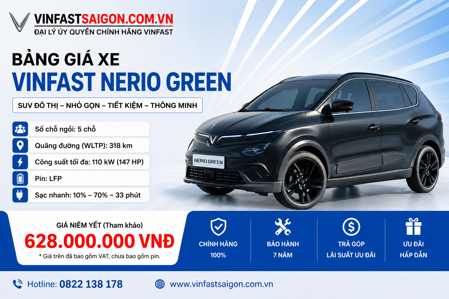 Giá xe VinFast Nerio Green